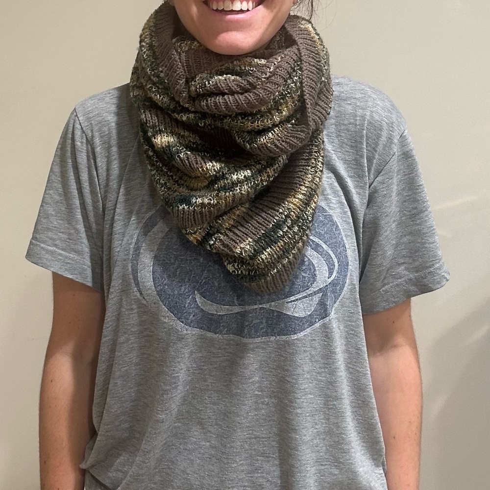 Brown Wrap Around Scarf